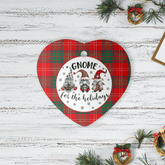 Clan Chisholm Modern Tartan Tartan Crest Gnome Heart Ceramic Ornament OO91 Chisholm Modern Tartan Tartan Christmas